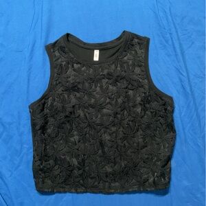 Cropped Floral Tank Top